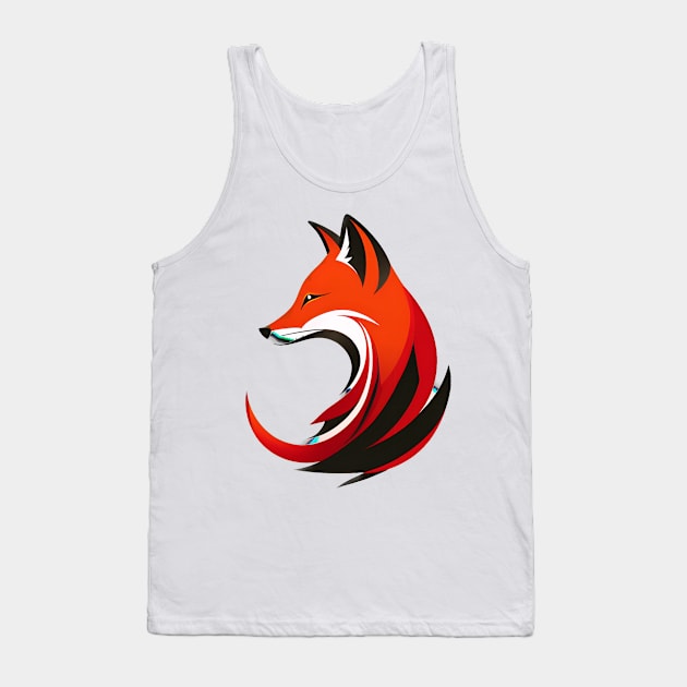 Focus Fox Face Tank Top by Holisticfox